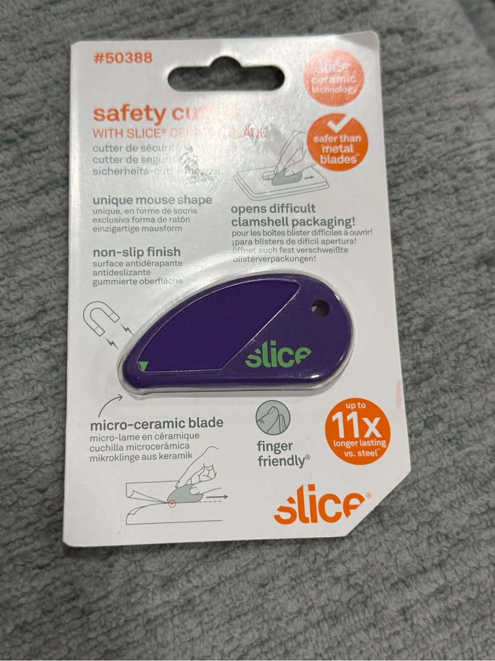 Safety Cutter Micro-Ceramic Cutter - Purple